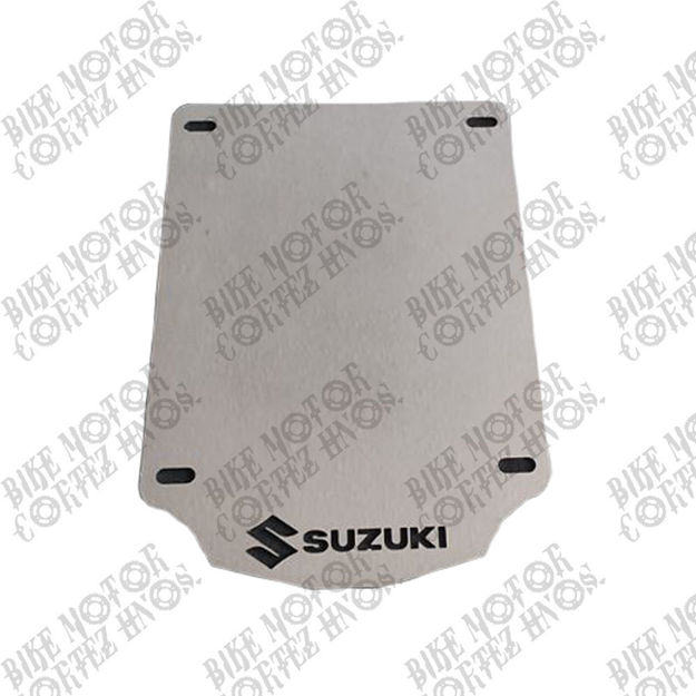 Imagen de Porta Placa de lujo Metalico Suzukits Ts125 Ts185 Ax100 Ax100-2 Ax4 Dr200 Giixxer Gn125 En125