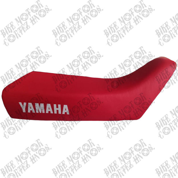 Imagen de Sillin Montura Yamaha Dtk125 Dtk175 Rojo Con Costura Base plastica + Platinas Tapivan
