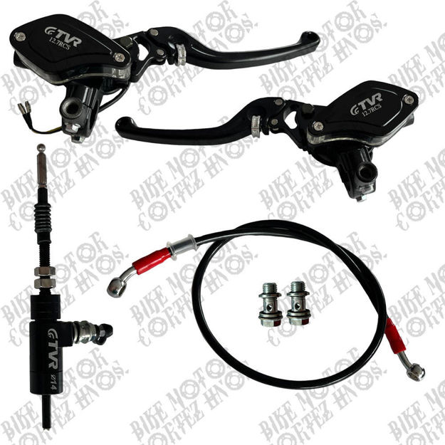 Imagen de Kit Bomba Freno Embrague Hidraulico Yamaha Rx100 Rx115 Rx125 Rx135 Dtk125 Dtk175 Dte Calimatic Trail Suzuki Ax100 Ts125 Ts185 Dr200 Honda Tornado Xr250 Factory Ak47 Universal Tvr