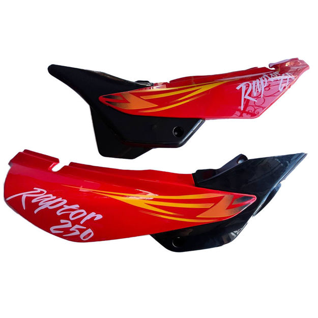 Imagen de Tapa Laterales Raptor 250 Rojo