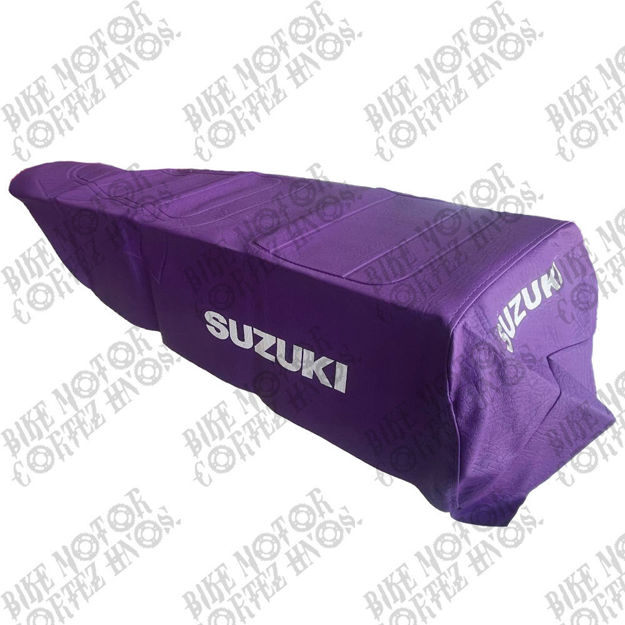 Imagen de Forro Montura Morado Suzuki Ts185 Estampado