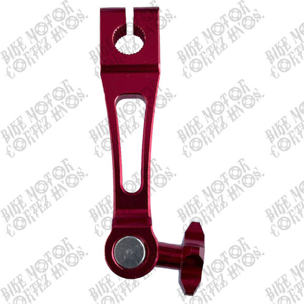 Imagen de Tiradera Freno Aluminio Suzuki Gn125 Ts185 Ts125 Ax100 Dr200 Yamaha DTk125 Dtk175 Dte175 Calimatic Trail Rojo