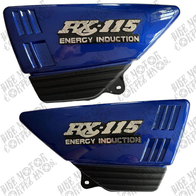 Imagen de Tapa Laterales Yamaha Rx115 con Emblema Azul Rcp