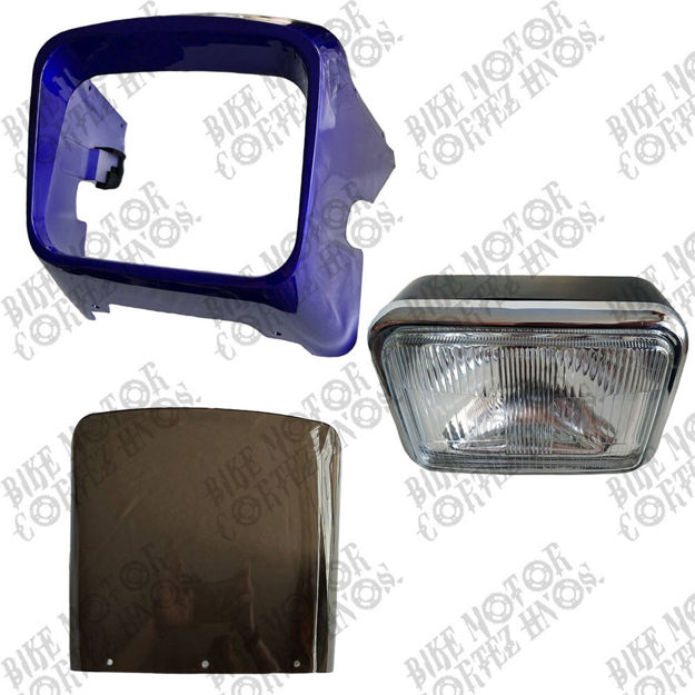 Imagen de Mascarilla Faro Mica Acrilica Delantero Yamaha Rx115 Azul Rcp