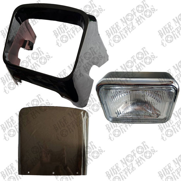 Imagen de Mascarilla Faro Mica Acrilica Delantero Yamaha Rx115 Negro Rcp