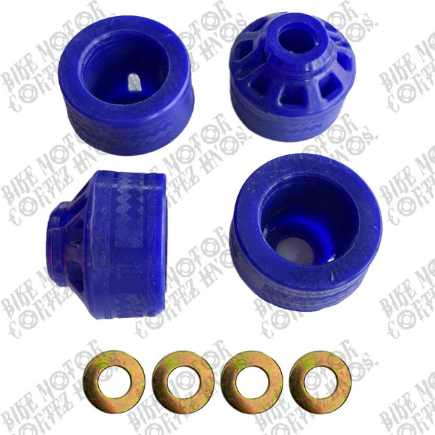 Imagen de Slider Universal Yamaha Dtk125 Dtk175 Calimatic Dte Suzuki Ts125 Ts185 Ax100 Dr200 Honda Tornado Xr250 Spools Azul