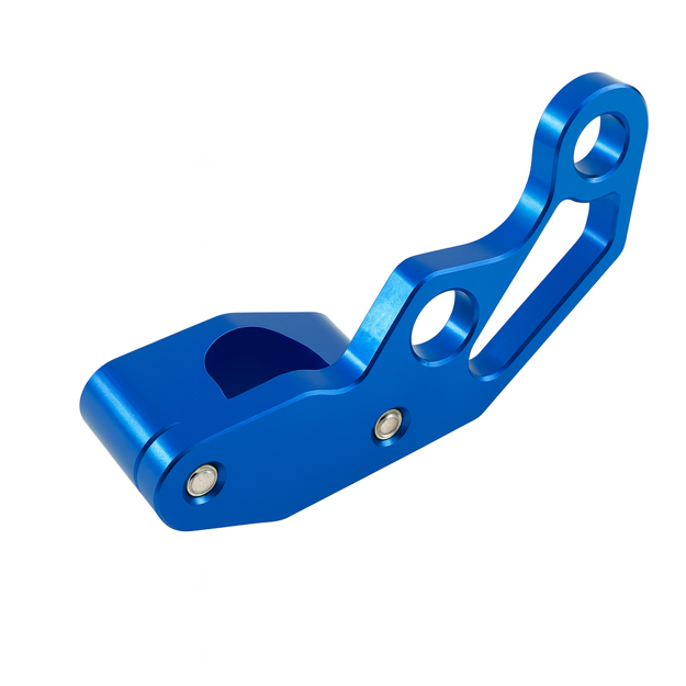 Imagen de Soporte Cable Aluminio Universal Azul Yamaha Dtk Dte Calimatic Rx100 Rx115 Rx125 Rx135 Suzuki Ts125 Ts185 Ax100 Dr200 Honda Tornado Xr250